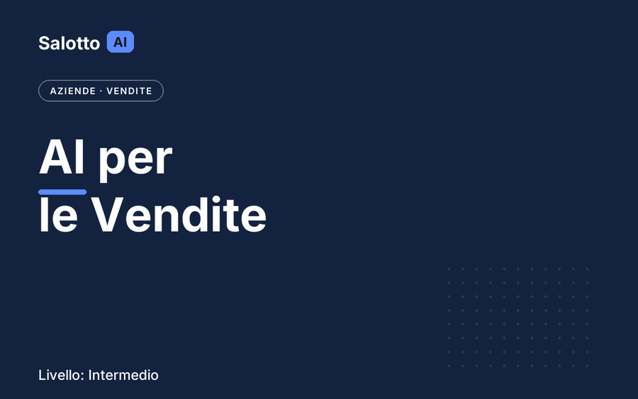 AI per le Vendite — Salotto AI