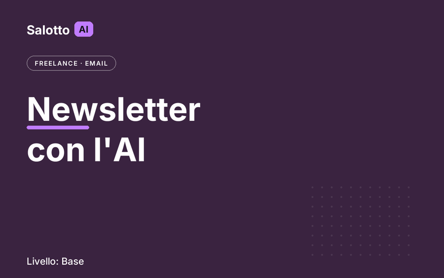 Newsletter con l'AI — Salotto AI