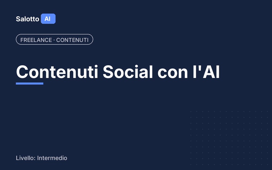 Contenuti Social con l'AI